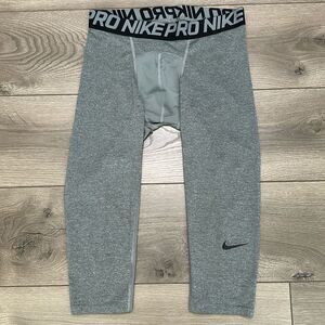 Nike Pro Compression‎ Gray Tights Leggings Size Medium